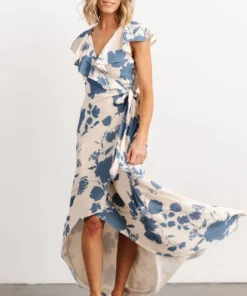 Soi Jacqueline Wrap Maxi Dress | Ivory + Slate Floral Dresses 13 Soi Jacqueline Wrap Maxi Dress | Ivory + Slate Floral Dresses