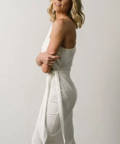 DD Jaden One Shoulder Maxi Dress | Off White 10 DD Jaden One Shoulder Maxi Dress | Off White