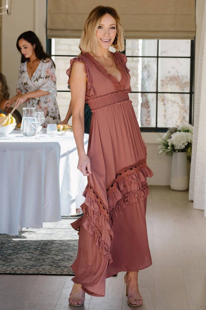 BB Custom Jasmine Ruffle Maxi Dress | Rosy Brown Dresses 7 BB Custom Jasmine Ruffle Maxi Dress | Rosy Brown Dresses
