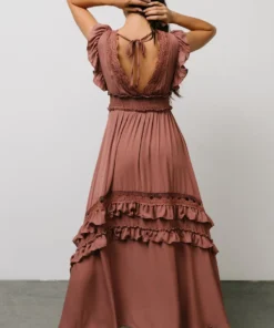 BB Custom Jasmine Ruffle Maxi Dress | Rosy Brown Dresses 14 BB Custom Jasmine Ruffle Maxi Dress | Rosy Brown Dresses