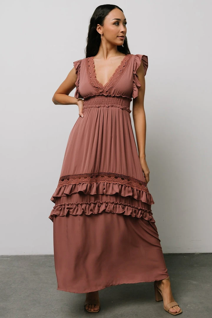 BB Custom Jasmine Ruffle Maxi Dress | Rosy Brown Dresses 11 BB Custom Jasmine Ruffle Maxi Dress | Rosy Brown Dresses