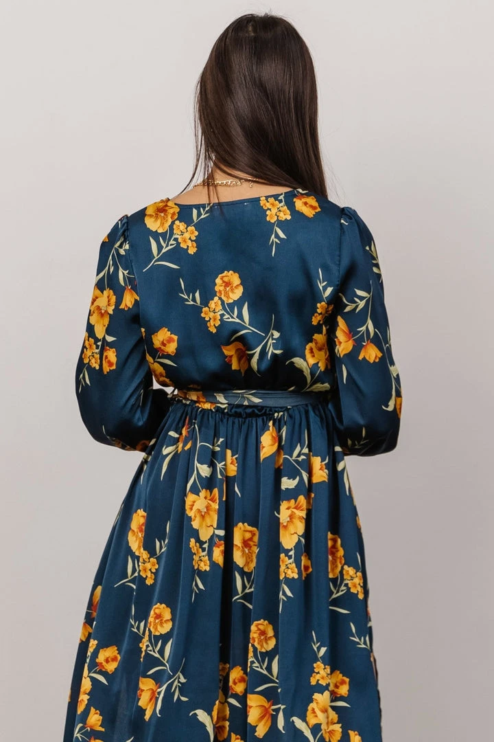 BB Custom Dresses Jenna Maxi Dress | Dark Blue Floral 9 BB Custom Dresses Jenna Maxi Dress | Dark Blue Floral