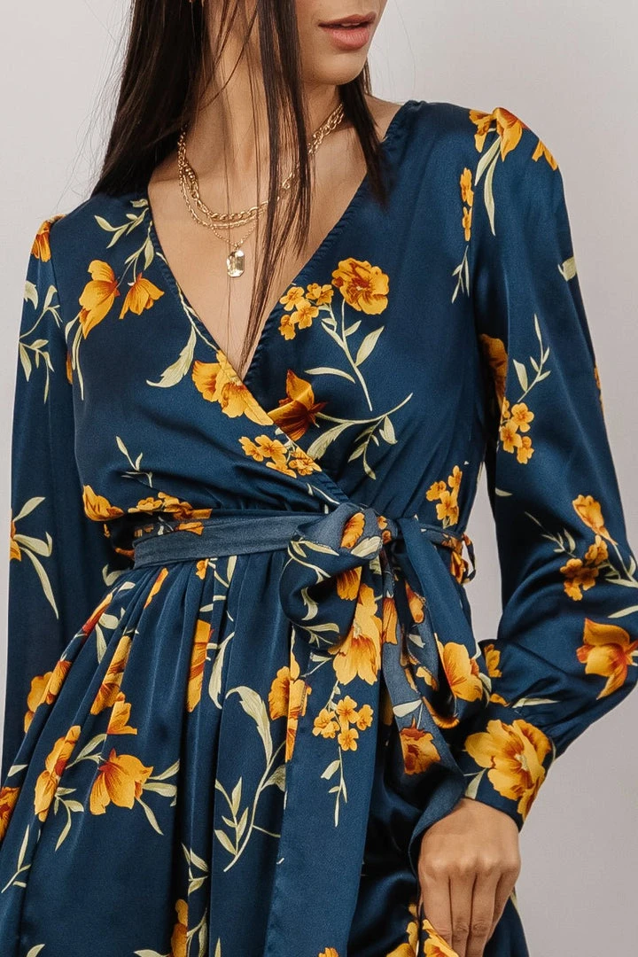 BB Custom Dresses Jenna Maxi Dress | Dark Blue Floral 6 BB Custom Dresses Jenna Maxi Dress | Dark Blue Floral