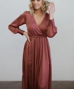 BB Custom Jenna Maxi Dress | Dark Mauve