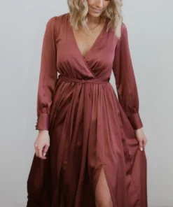 BB Custom Jenna Maxi Dress | Dark Mauve