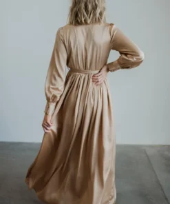 BB Custom Dresses Jenna Maxi Dress | Gold