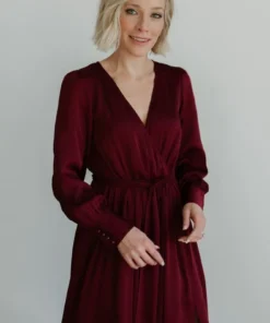 BB Custom Jenna Maxi Dress | Merlot Dresses