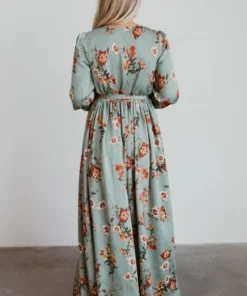 BB Custom Dresses Jenna Maxi Dress | Sage Floral 7 BB Custom Dresses Jenna Maxi Dress | Sage Floral