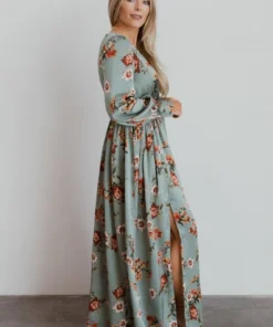 BB Custom Dresses Jenna Maxi Dress | Sage Floral 8 BB Custom Dresses Jenna Maxi Dress | Sage Floral
