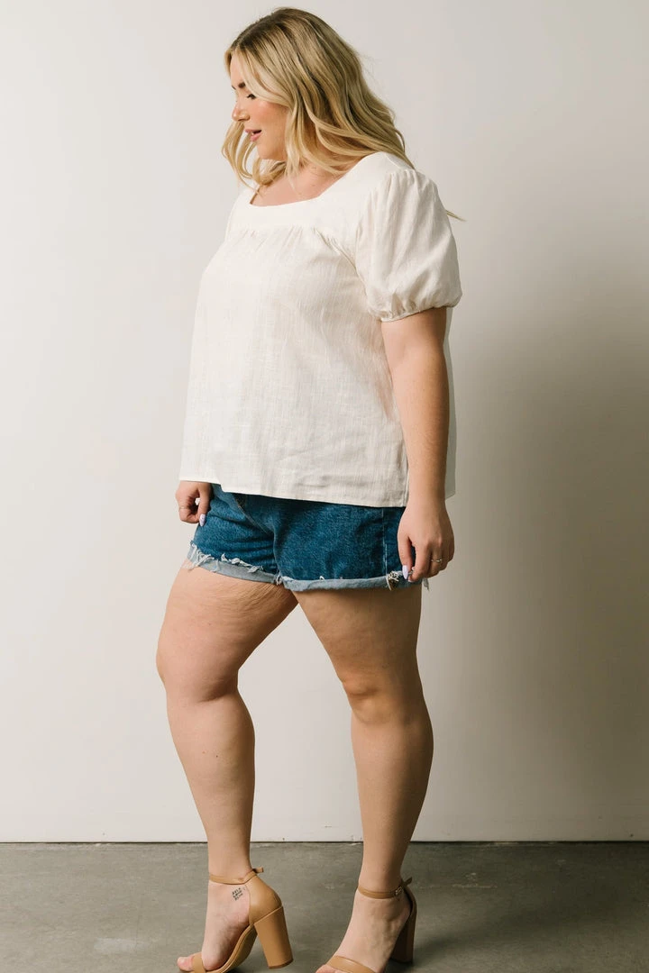 HAY Boho Jennica Square Neck Top | Ivory 6 HAY Boho Jennica Square Neck Top | Ivory