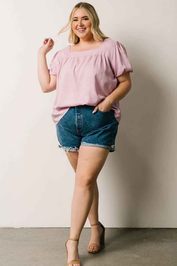 HAY Vacation Jennica Square Neck Top | Lilac 1 HAY Vacation Jennica Square Neck Top | Lilac