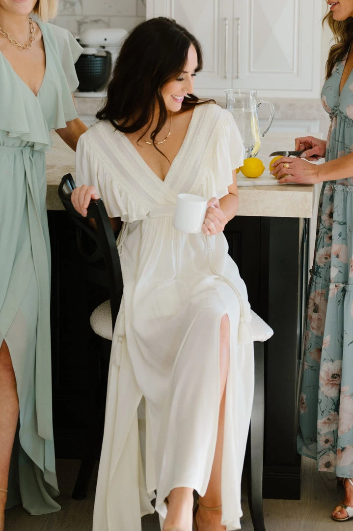 BB Custom Jennifer Deep V Maxi Dress | Ivory 11 BB Custom Jennifer Deep V Maxi Dress | Ivory