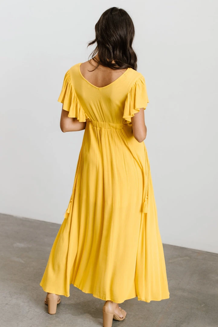 BB Custom Jennifer Deep V Maxi Dress | Mustard Dresses 6 BB Custom Jennifer Deep V Maxi Dress | Mustard Dresses