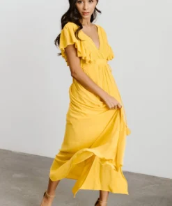 BB Custom Jennifer Deep V Maxi Dress | Mustard Dresses 12 BB Custom Jennifer Deep V Maxi Dress | Mustard Dresses