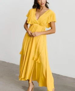 BB Custom Jennifer Deep V Maxi Dress | Mustard Dresses 15 BB Custom Jennifer Deep V Maxi Dress | Mustard Dresses
