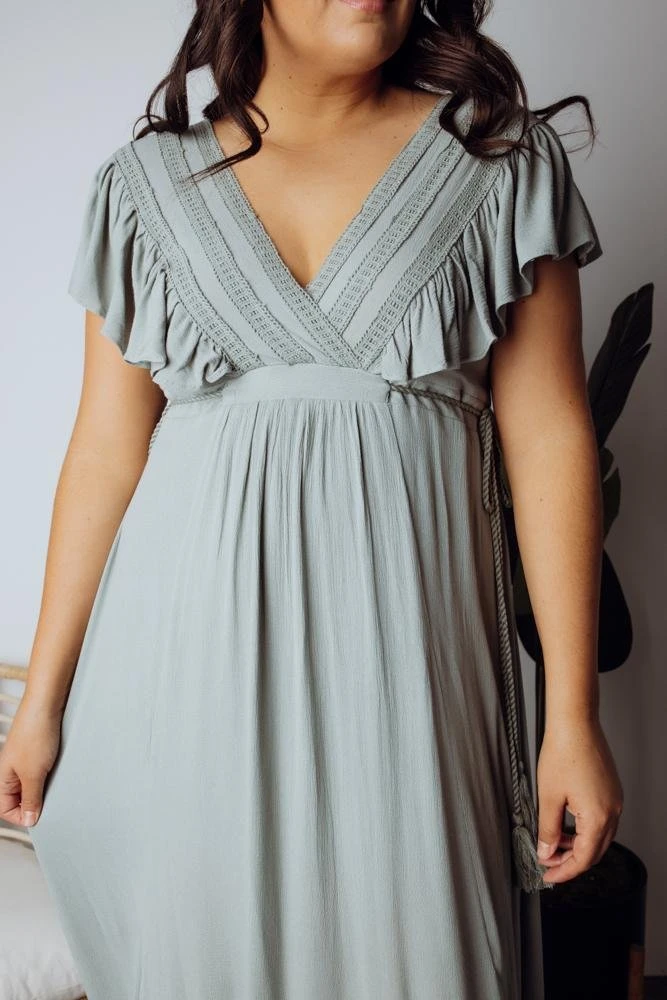 BB Custom Jennifer Deep V Maxi Dress | Sage Dresses 6 BB Custom Jennifer Deep V Maxi Dress | Sage Dresses
