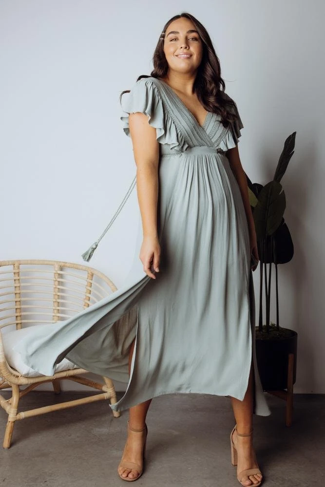 BB Custom Jennifer Deep V Maxi Dress | Sage Dresses 8 BB Custom Jennifer Deep V Maxi Dress | Sage Dresses