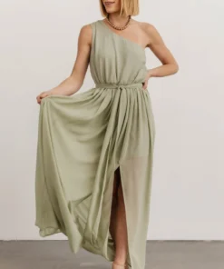 DD Dresses Jessica One Shoulder Maxi Dress | Sage 19 DD Dresses Jessica One Shoulder Maxi Dress | Sage