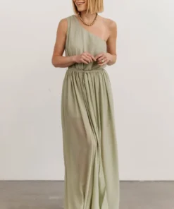 DD Dresses Jessica One Shoulder Maxi Dress | Sage 20 DD Dresses Jessica One Shoulder Maxi Dress | Sage