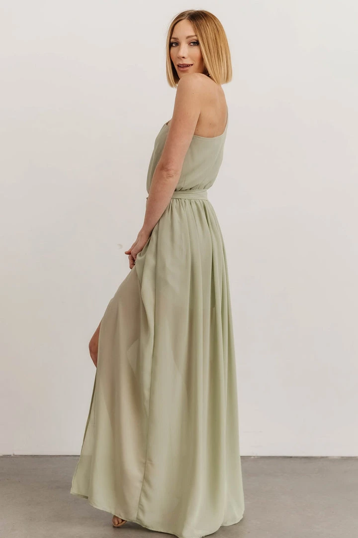 DD Dresses Jessica One Shoulder Maxi Dress | Sage 3 DD Dresses Jessica One Shoulder Maxi Dress | Sage