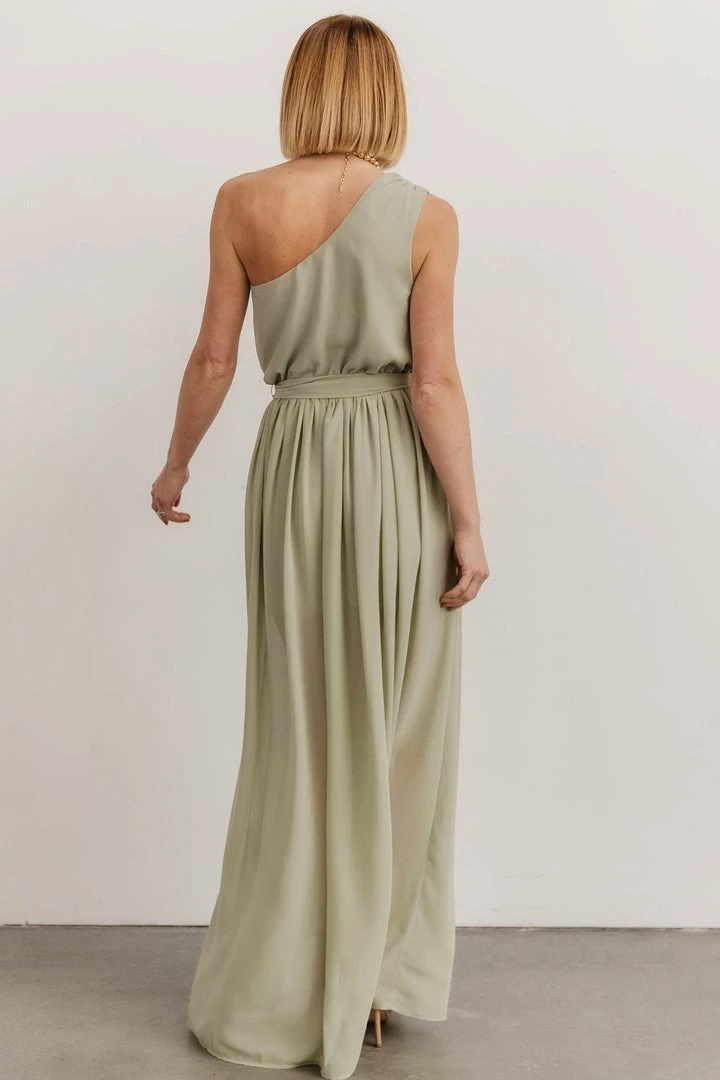 DD Dresses Jessica One Shoulder Maxi Dress | Sage 6 DD Dresses Jessica One Shoulder Maxi Dress | Sage