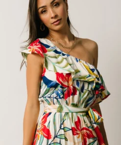 FT Jillian One Shoulder Maxi Dress | Multi Print Dresses 21 FT Jillian One Shoulder Maxi Dress | Multi Print Dresses