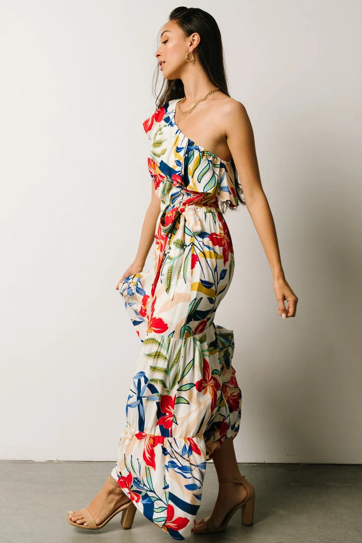 FT Jillian One Shoulder Maxi Dress | Multi Print Dresses 7 FT Jillian One Shoulder Maxi Dress | Multi Print Dresses