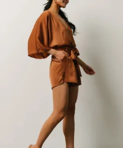 DD Boho Joan Romper | Camel
