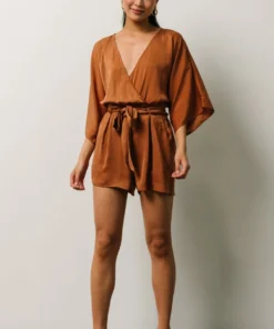 DD Boho Joan Romper | Camel