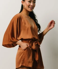 DD Boho Joan Romper | Camel