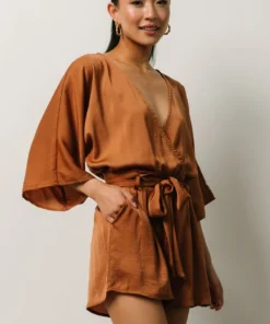 DD Boho Joan Romper | Camel