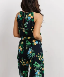 SL Jolene Halter Neck Jumpsuit | Navy Multi Floral 12 SL Jolene Halter Neck Jumpsuit | Navy Multi Floral