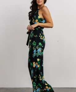 SL Jolene Halter Neck Jumpsuit | Navy Multi Floral 11 SL Jolene Halter Neck Jumpsuit | Navy Multi Floral