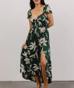 ANG Dresses Jolie Ruffle Midi Dress | Green Floral 13 ANG Dresses Jolie Ruffle Midi Dress | Green Floral