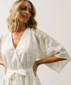 FT Joss Lace Romper | Off White 13 FT Joss Lace Romper | Off White