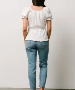 HAY Jules Smocked Top | Off White 12 HAY Jules Smocked Top | Off White