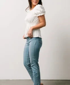 HAY Jules Smocked Top | Off White 11 HAY Jules Smocked Top | Off White