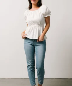 HAY Jules Smocked Top | Off White 10 HAY Jules Smocked Top | Off White