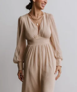 RR Juliette Shimmer Maxi Dress | Champagne 21 RR Juliette Shimmer Maxi Dress | Champagne