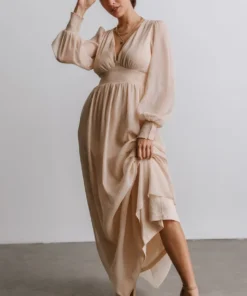 RR Juliette Shimmer Maxi Dress | Champagne