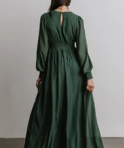 RR Dresses Juliette Shimmer Maxi Dress | Green