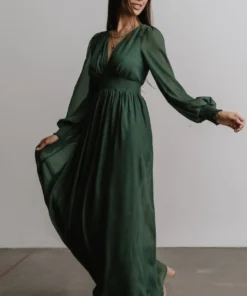 RR Dresses Juliette Shimmer Maxi Dress | Green