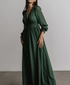 RR Dresses Juliette Shimmer Maxi Dress | Green