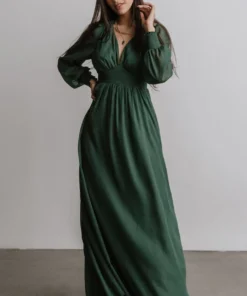 RR Dresses Juliette Shimmer Maxi Dress | Green