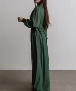 RR Dresses Juliette Shimmer Maxi Dress | Green