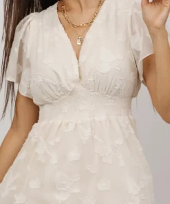 RR June Smocked Midi Dress | Vintage Cream 7 RR June Smocked Midi Dress | Vintage Cream