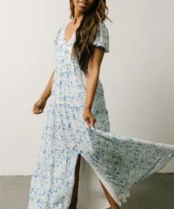 Maxi Dresses Karina Tiered Maxi Dress | Blue Paisley
