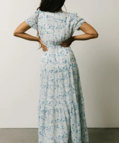 Maxi Dresses Karina Tiered Maxi Dress | Blue Paisley