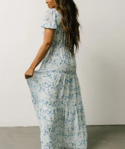 Maxi Dresses Karina Tiered Maxi Dress | Blue Paisley