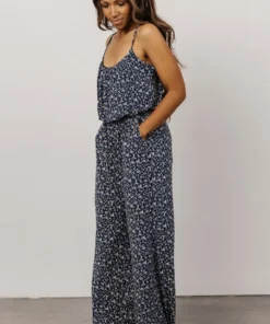 GIL Karissa Jumpsuit | Navy + Multi Floral